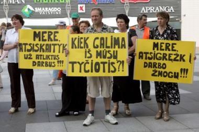 Vilniaus kiemsargiai: 3 mln. arba streikas