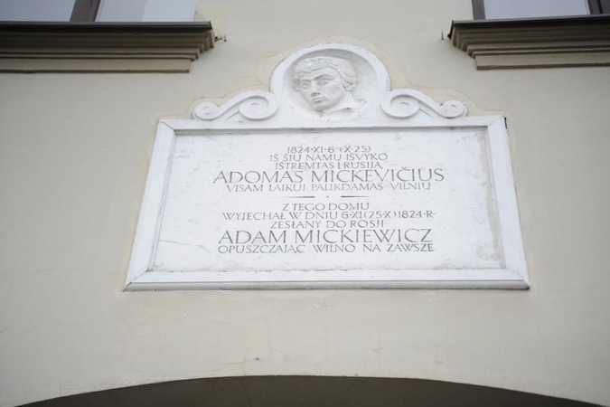 A.Mickevičiaus neturto pažymėtas sostinės senamiestis